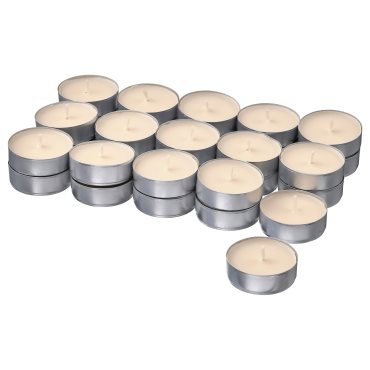 GLANSLIND, scented tealight/smoky vanilla/30 pack, 3.5 hr, 305.528.15