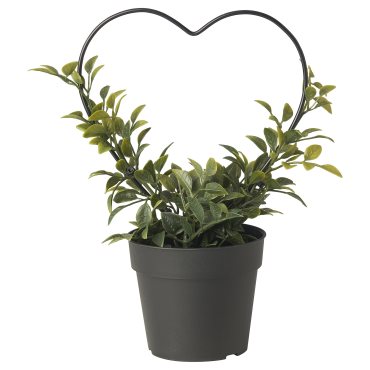 VINTERFINT, artificial potted plant/in/outdoor Myrtle/bow, 9 cm, 305.621.45