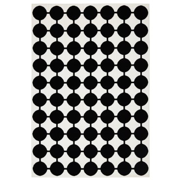 VÄNDPLATS, rug low pile, 133x195 cm, 306.009.39