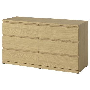 STORKLINTA, chest of 6 drawers, 140x50x75 cm, 306.275.47