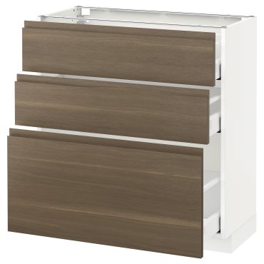 METOD/MAXIMERA, base cabinet with 3 drawers, 391.317.74