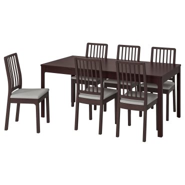 EKEDALEN/EKEDALEN, τραπέζι και 6 καρέκλες, 392.795.67