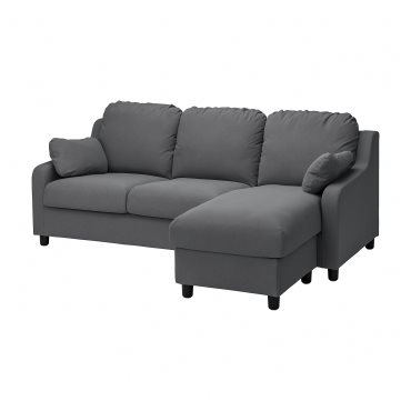 VINLIDEN, 3-seat sofa with chaise longue, 393.046.75