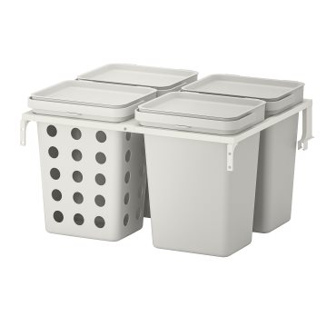 HALLBAR, waste sorting solution for METOD kitchen drawer ventilated, 40 l, 393.089.23