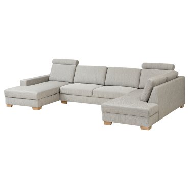 SÖRVALLEN, γωνιακός καναπές 5 θέσεων με σεζλόνγκ/αριστερό, 394.194.07