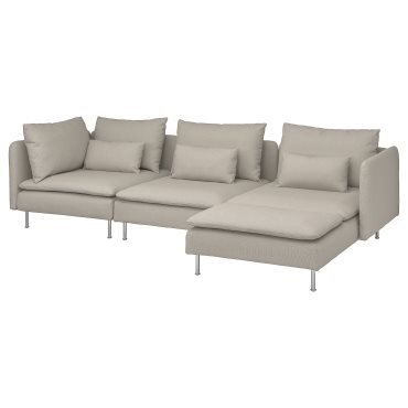 SÖDERHAMN, 4-seat sofa with chaise longue, 394.497.01