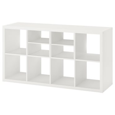 KALLAX, shelving unit with 2 shelf inserts, 147x77 cm, 395.529.05