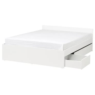 VIHALS, bed frame with 2 storage boxes, 160x200 cm, 395.819.79