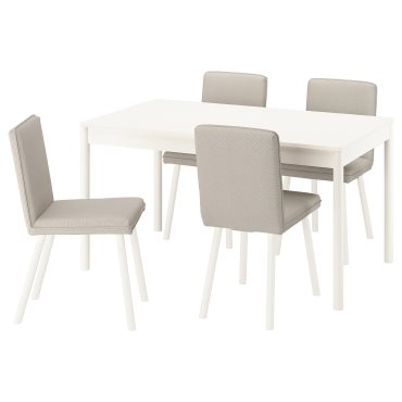 TONSTAD/TONSTAD, τραπέζι και 4 καρέκλες, 140/196x85 cm, 396.123.77