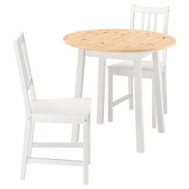 PINNTORP/PINN, table and 2 chairs, 85 cm, 396.268.31
