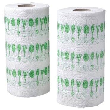 FAMILJ, kitchen roll patterned 2 pack, 360g, 405.307.43
