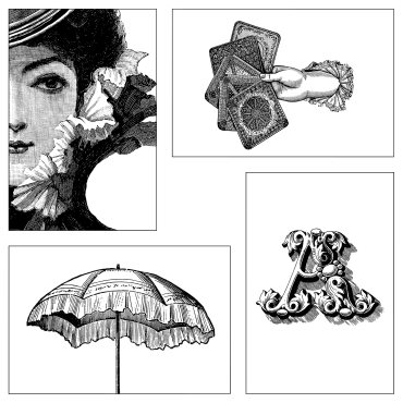 YLLEVAD, καλλιτεχνική κάρτα/Κυρία, 4 τεμ. 10x15 cm, 405.364.86