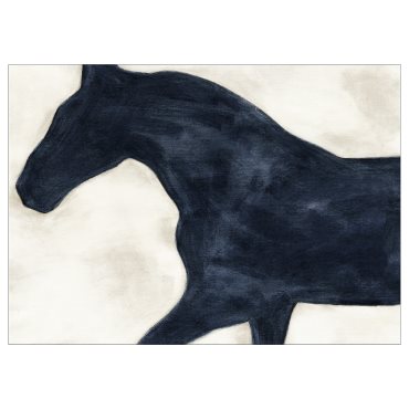 PJÄTTERYD, picture/Horse shadow, 70x50 cm, 405.605.65