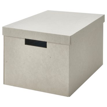 RAGODLING, storage box with lid, 25x35x20 cm, 405.658.03