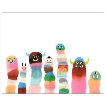 BILD, poster/Demon worms, 50x40 cm, 405.788.86