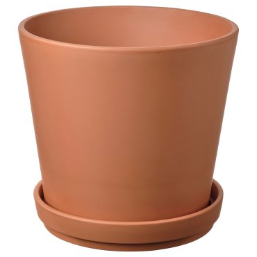 BRUNBÄR, plant pot with saucer outdoor, 32 cm, 405.847.69
