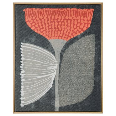 BLODFLÄDER, πίνακας/πορτοκαλί λουλούδια, 40x50 cm, 406.019.19