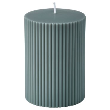 SNÖSISKA, unscented pillar candle, 10 cm, 406.368.72