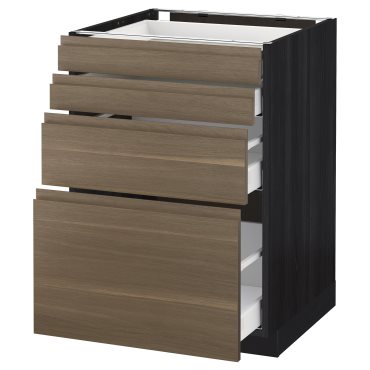 METOD/MAXIMERA, base cabinet 4 fronts/4 drawers, 491.317.21
