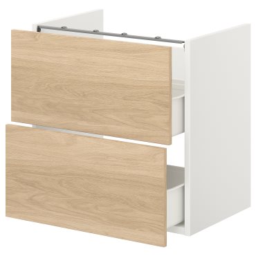 ENHET, base cabinet for washbasin with 2 drawers, 493.223.44