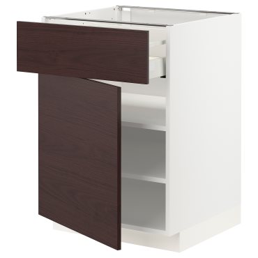 METOD/MAXIMERA, base cabinet with drawer/door, 60x60 cm, 494.676.81