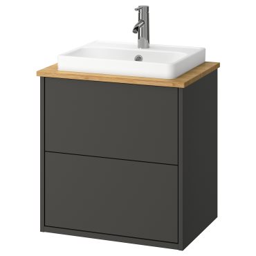 HAVBACK/ORRSJON, wash-stand with drawers/wash-basin/tap, 62x49x71 cm, 495.213.53
