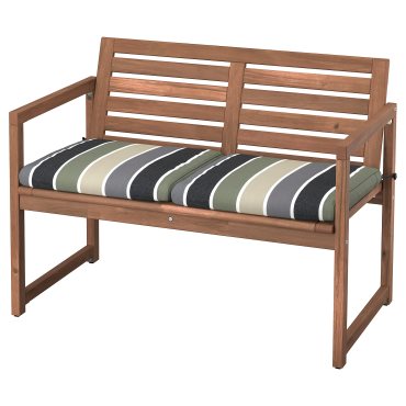 NÄMMARÖ, bench with backrest, outdoor, 495.349.68