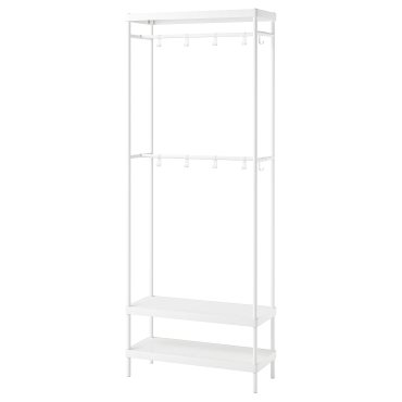 MACKAPÄR, κρεμάστρα παλτών/ράφια για παπούτσια, 78x32x200 cm, 505.309.88