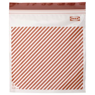ISTAD, resealable bag stripe/25 pack, 2.5 l, 505.647.56