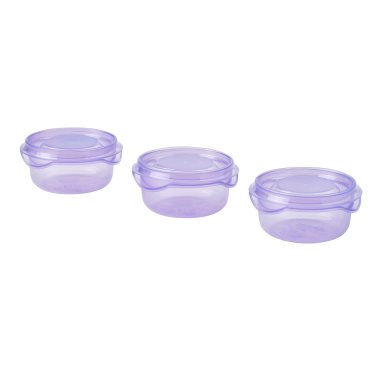 PRUTA, food container with lid/3 pack, 70 ml, 505.971.01