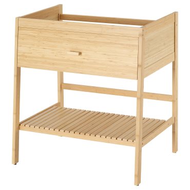 RÅGRUND, open wash-stand with 1 drawer, 78x47x83 cm, 506.105.79