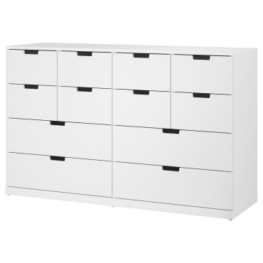 NORDLI, chest of 12 drawers, 160x99 cm, 592.394.91
