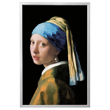 BJÖRKSTA, πίνακας, κορίτσι με μαργαριταρένιο σκουλαρίκι/78x118 cm, 593.847.32