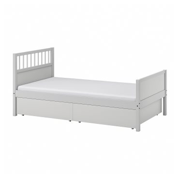 SAMLA, bed frame with storage, 90x200 cm, 594.441.42