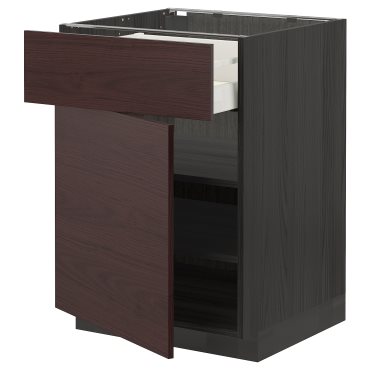 METOD/MAXIMERA, base cabinet with drawer/door, 60x60 cm, 594.636.87