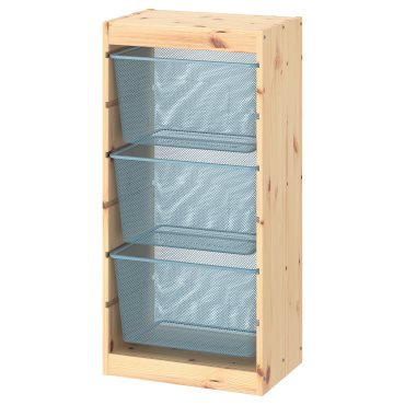 TROFAST, storage combination with boxes, 44x30x91 cm, 594.774.82