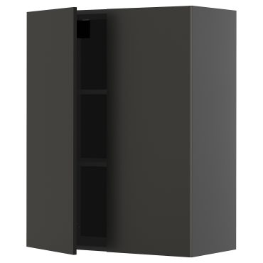 METOD, wall cabinet with shelves/2 doors, 80x100 cm, 595.869.66