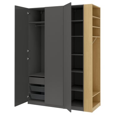 PAX/FORSAND, wardrobe combination, 170x60x236 cm, 596.069.26