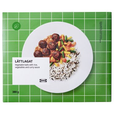 LATTLAGAT, vegetable balls with rice/ready meal frozen, 380 g, 605.061.72