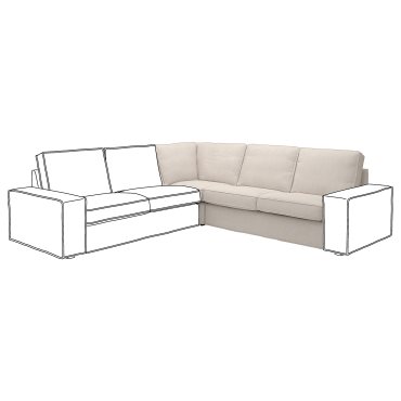 KIVIK, κάλυμμα για γωνιακή μονάδα, 605.399.69