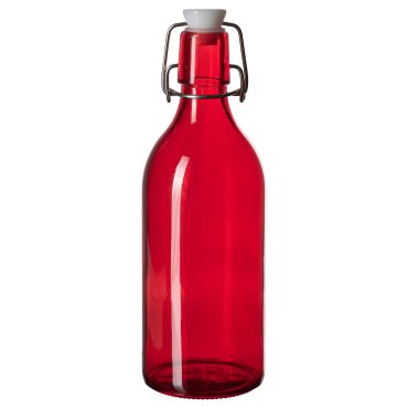 VINTERFINT, bottle with stopper/glass, 0.5 l, 605.523.38