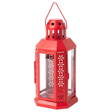 ENRUM, lantern for tealight/in/outdoor, 22 cm, 605.529.32