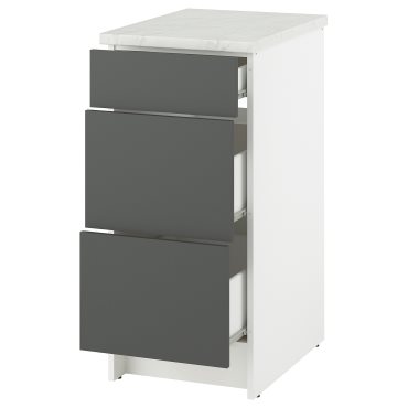KNOXHULT, base cabinet with drawers, 40 cm, 605.887.85