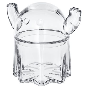 KUSTFYR 2026, bowl with lid/ghost, 13 cm, 606.300.58