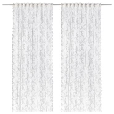 ALVINESPETS, net curtains with heading tape/1 pair, 145x280 cm, 606.371.49