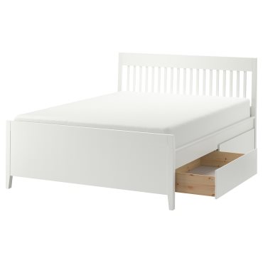 IDANÄS, bed frame with storage, 160x200 cm, 693.922.27