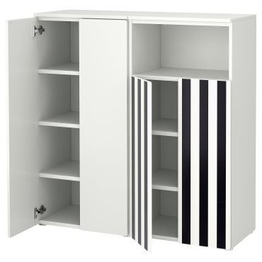 SMASTAD/PLATSA, storage combination  with 3 drawers, 120x42x123 cm, 695.499.83