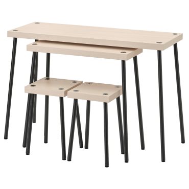 FRIDNÄS, nesting tables with stools set of 4, 705.042.76