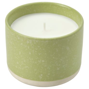 LOVSKOGSLUND, αρωματικό κερί σε κεραμικό βάζο/μήλο, 25 ώρες, 705.820.66