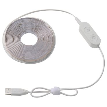 KABBLEKA, lighting strip with built-in LED light source and USB/dimmable, 3 m, 705.946.01